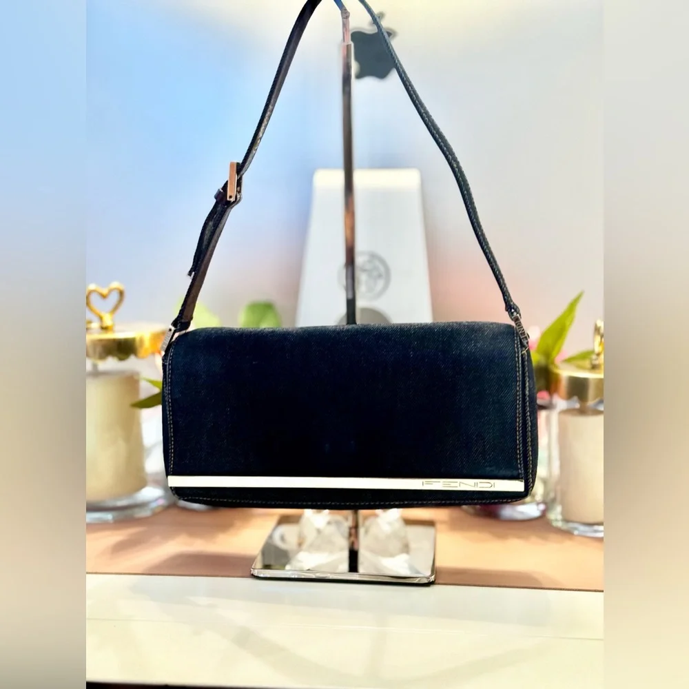 Fendi Denim Baguette - Picture 3 of 14